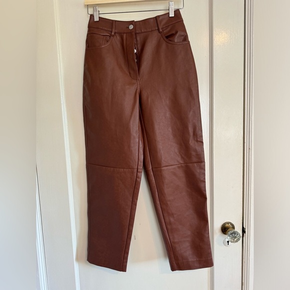 Aritzia Wilfred  Oracle Vegan Leather Pant - Picture 6 of 10